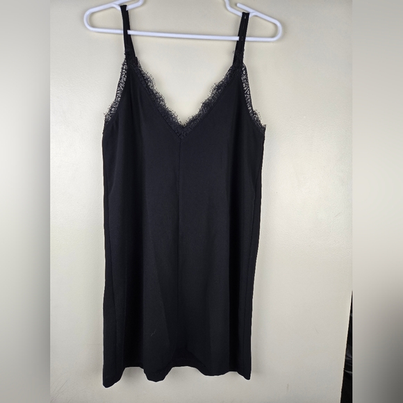 Zara Black Lace Mini Dress Size S - Picture 4 of 6